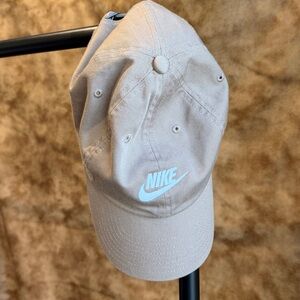 Nike Beige Baseball Cap with White Logo